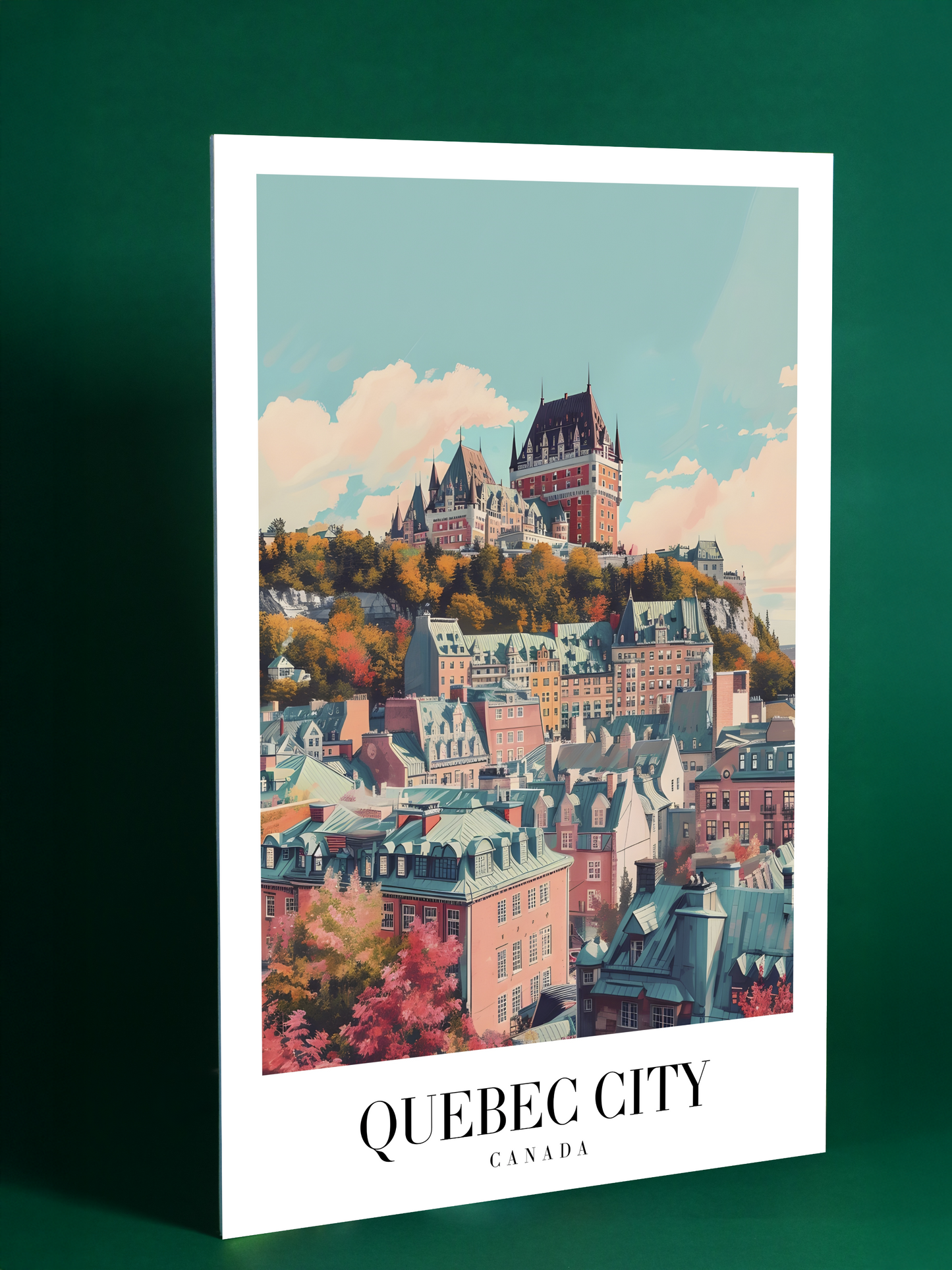Quebec City Château Vista Wall Art