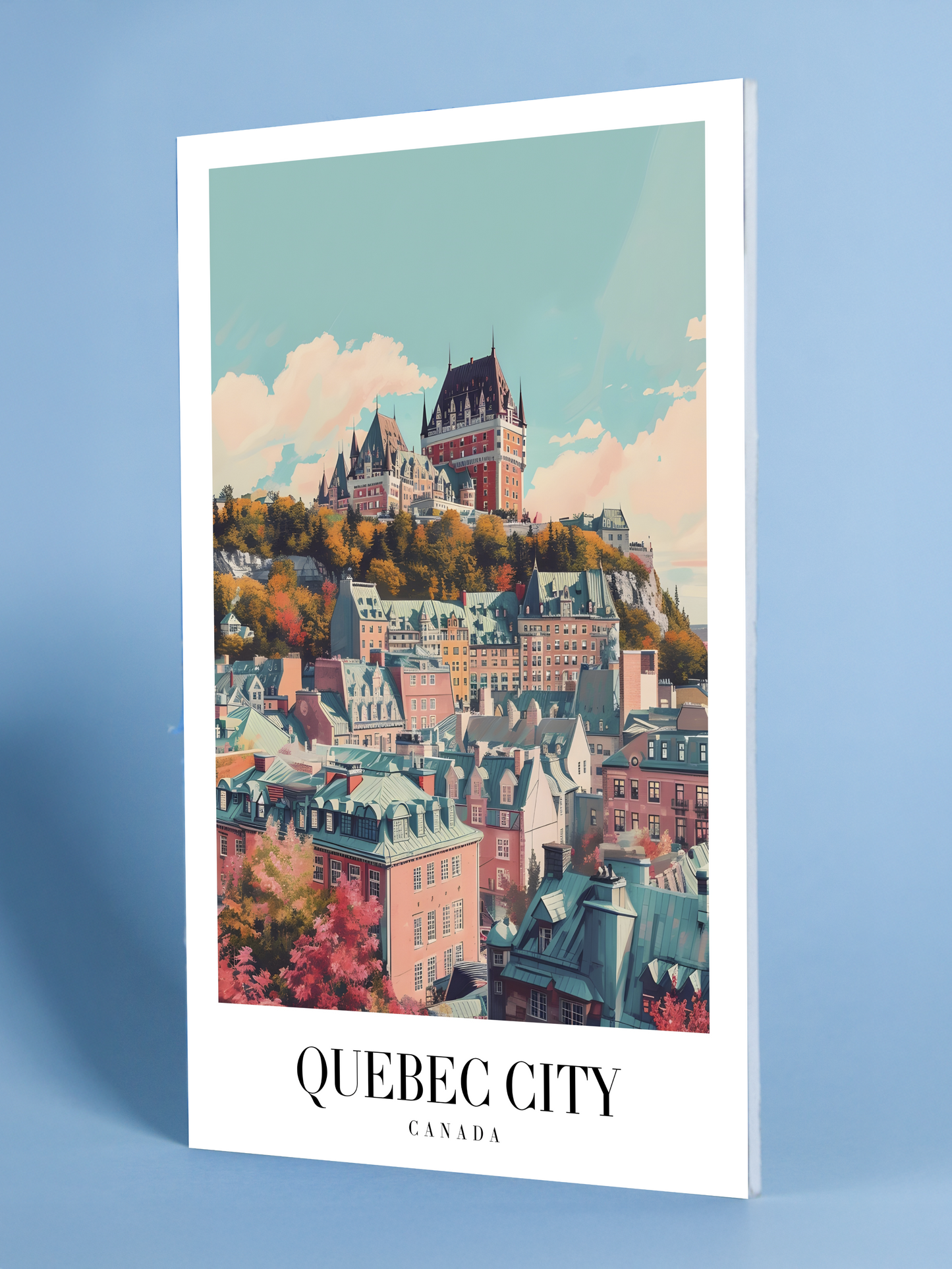 Quebec City Château Vista Wall Art