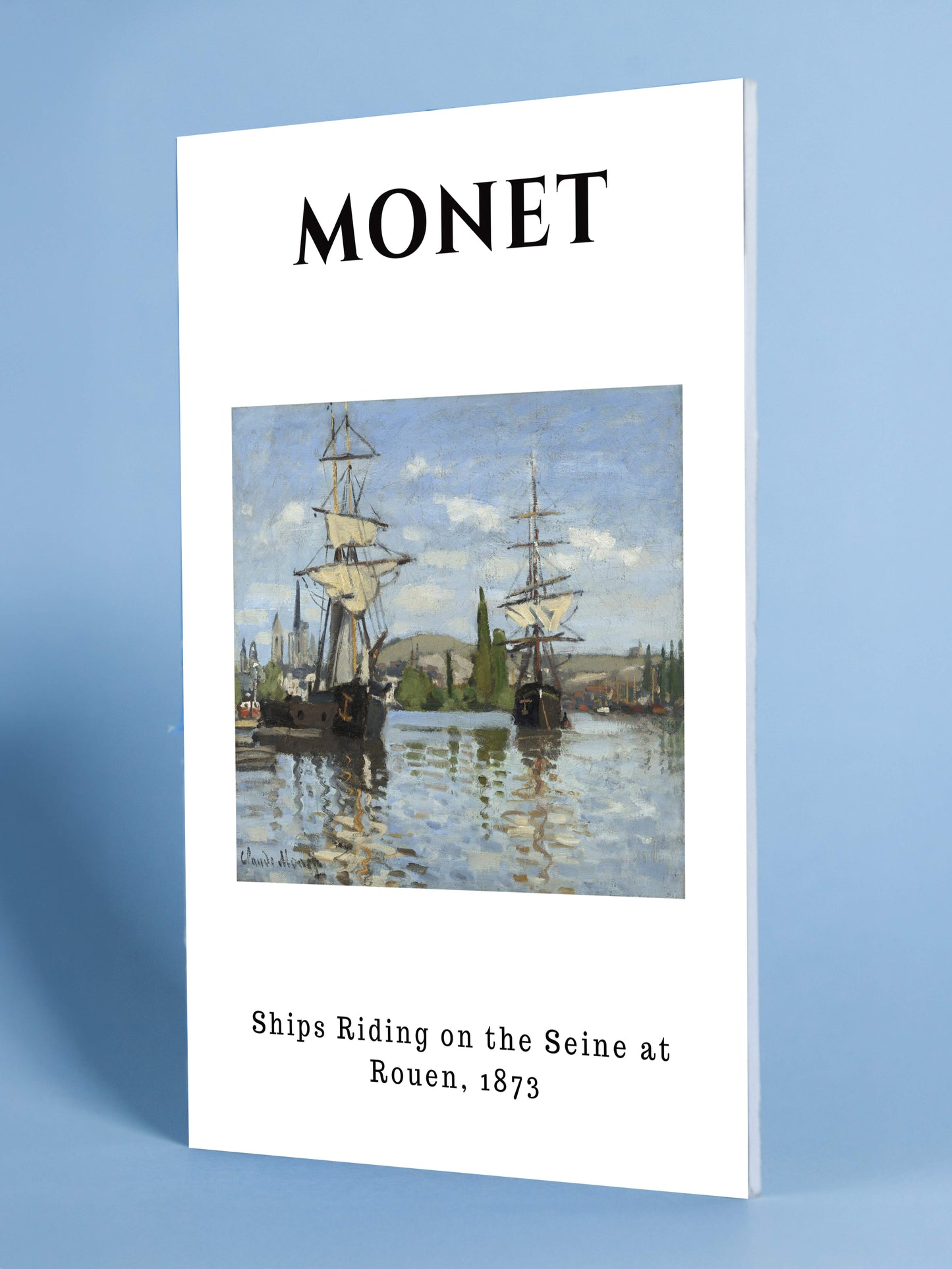 Monet - Ships Riding on the Seine at Rouen, 1873