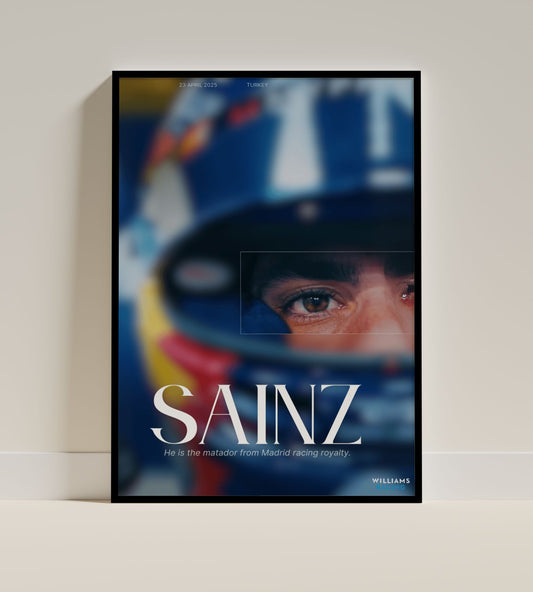 Sainz Williams Racing Poster – Turkey Grand Prix 2025