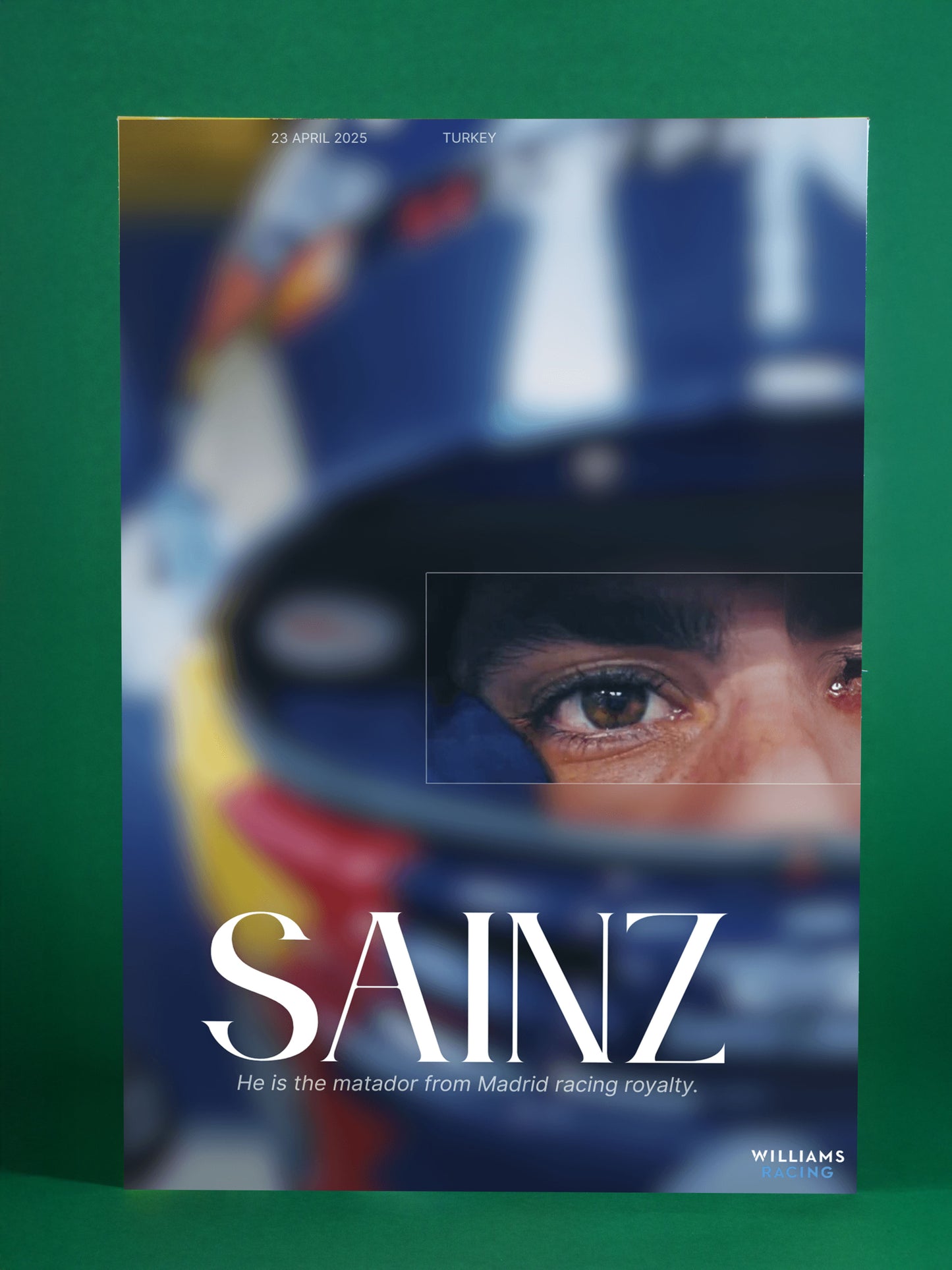 Sainz Williams Racing Poster – Turkey Grand Prix 2025