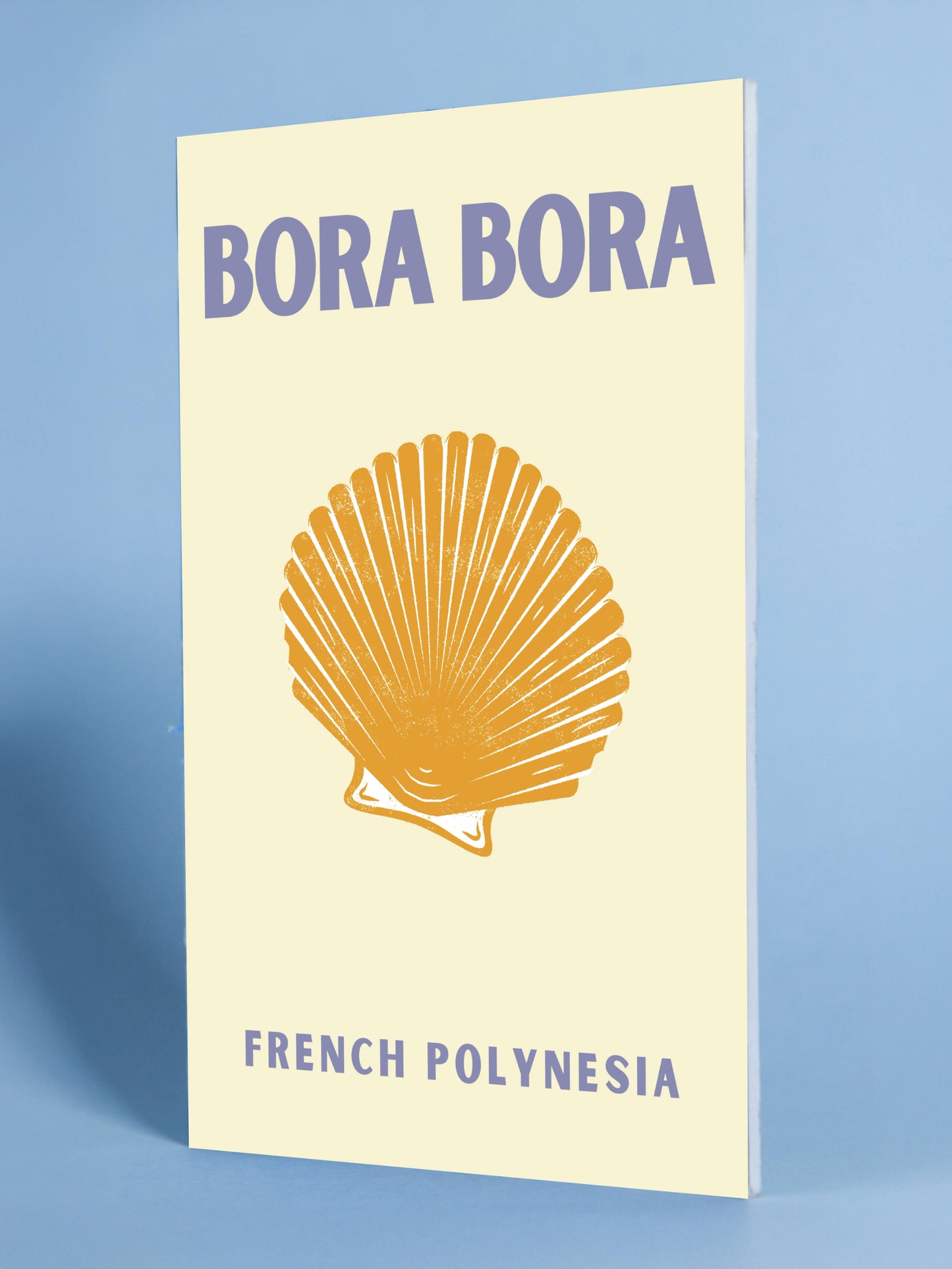 Bora Bora French Polynesia Vintage Shell Poster