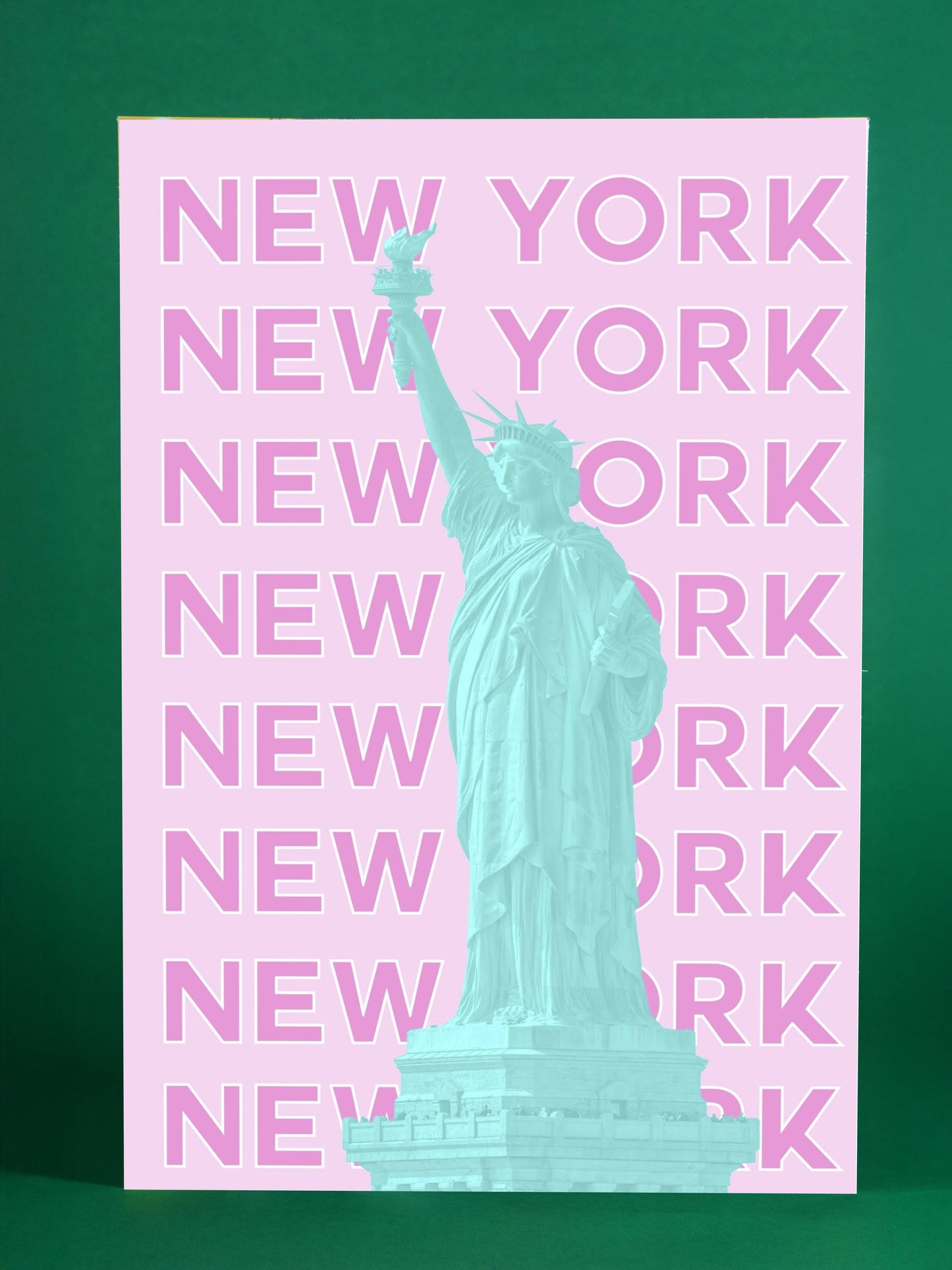 New York Statue of Liberty Modern Art Poster