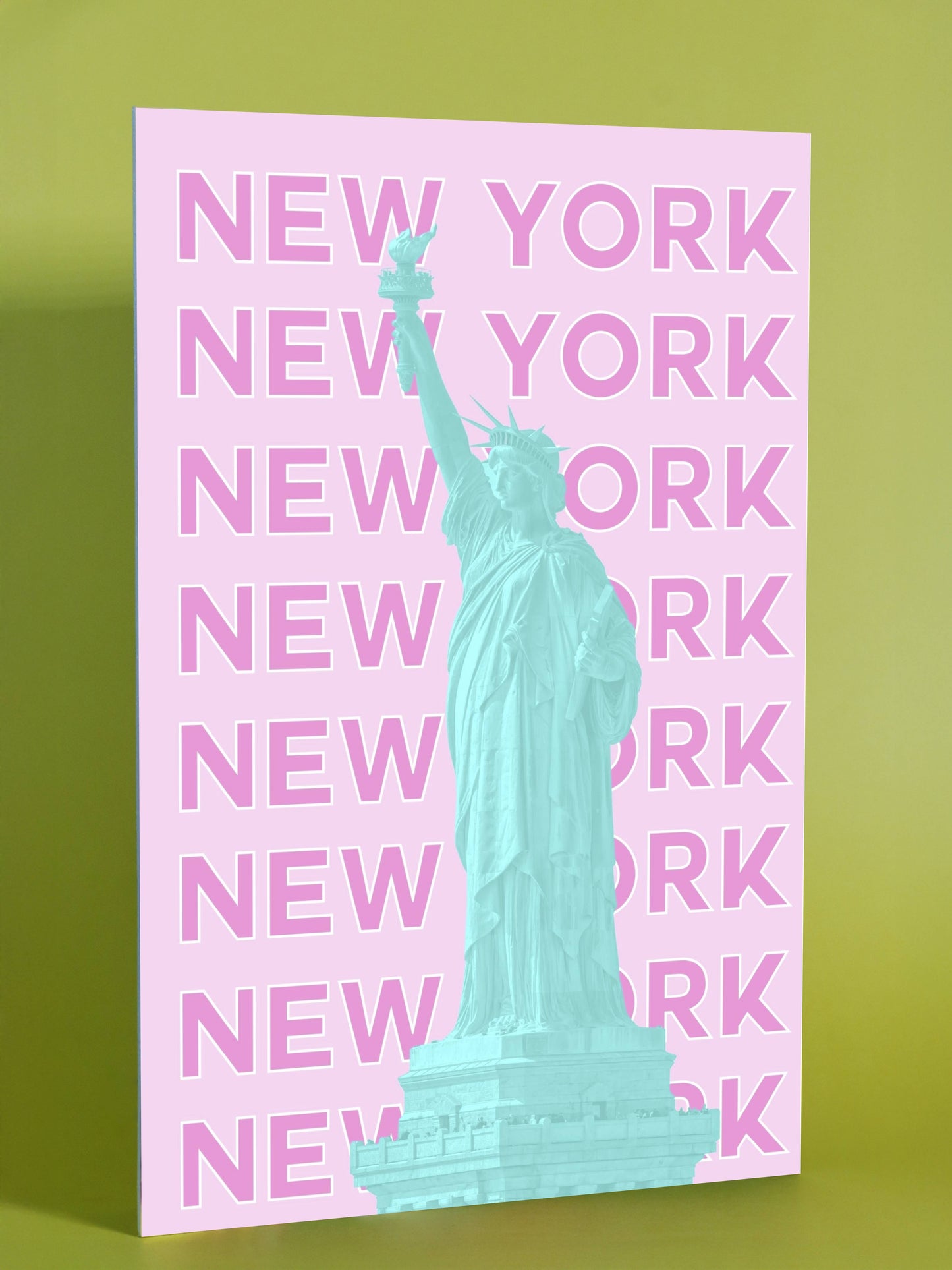 New York Statue of Liberty Modern Art Poster