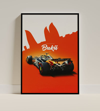 Baku Azerbaijan Grand Prix McLaren F1 Poster