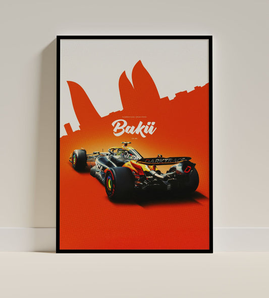 Baku Azerbaijan Grand Prix McLaren F1 Poster