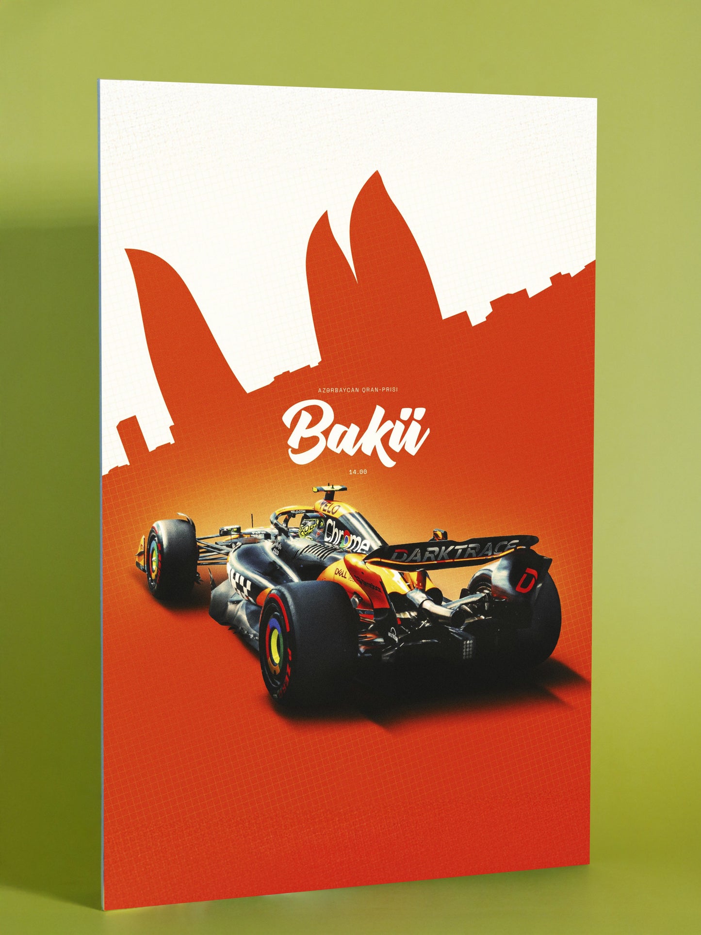 Baku Azerbaijan Grand Prix McLaren F1 Poster