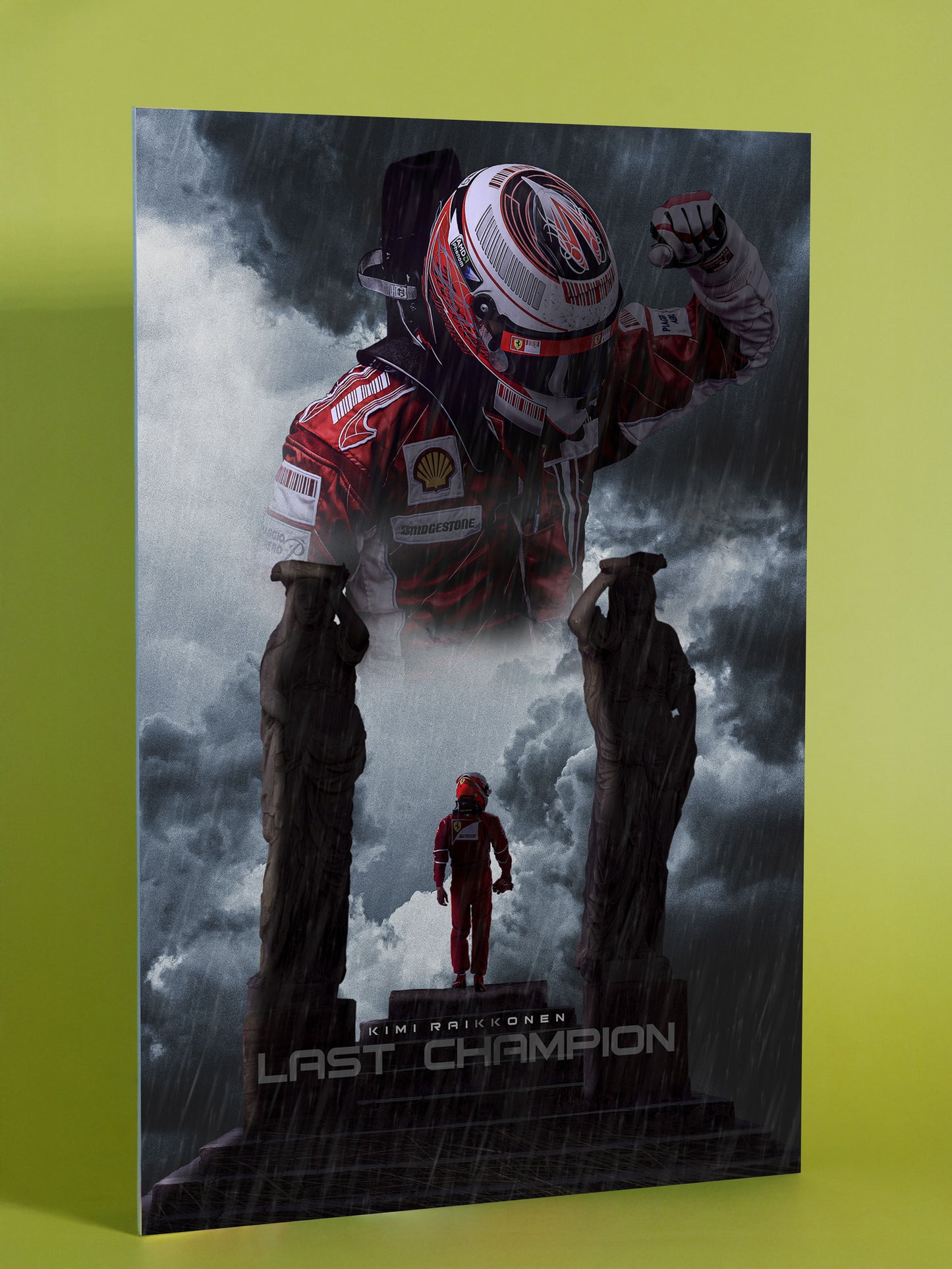 Kimi Räikkönen Ferrari “Last Champion” Poster