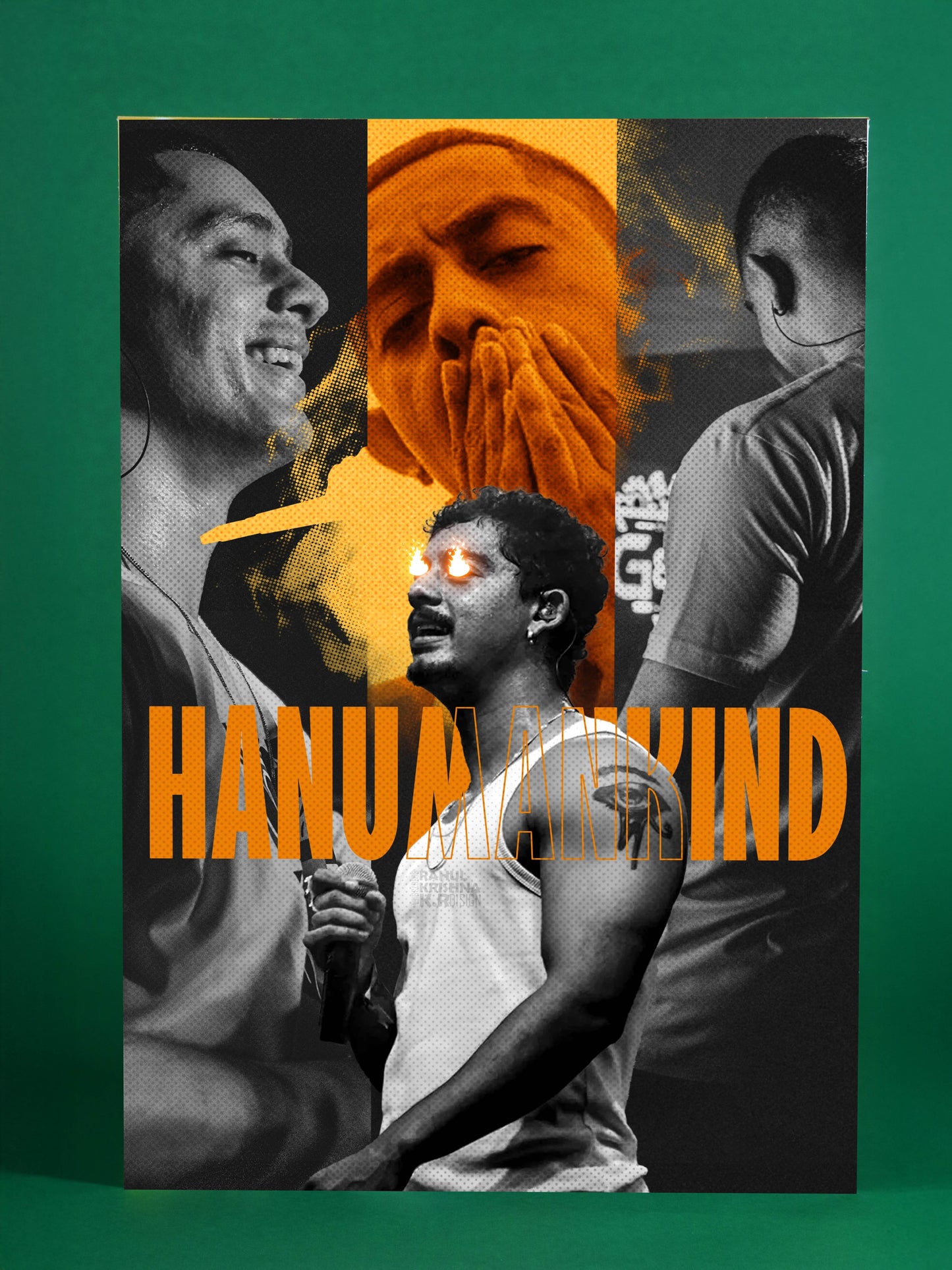 Hanumankind – Urban Music Photo Collage Poster