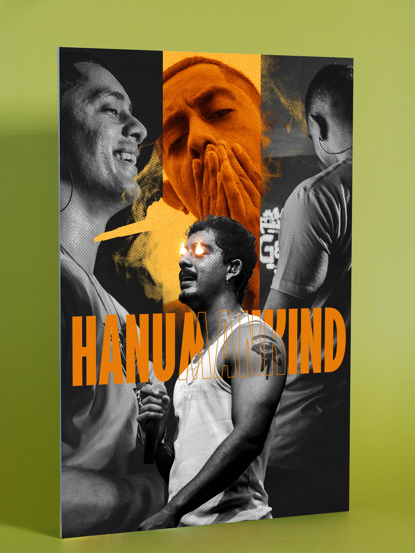 Hanumankind – Urban Music Photo Collage Poster