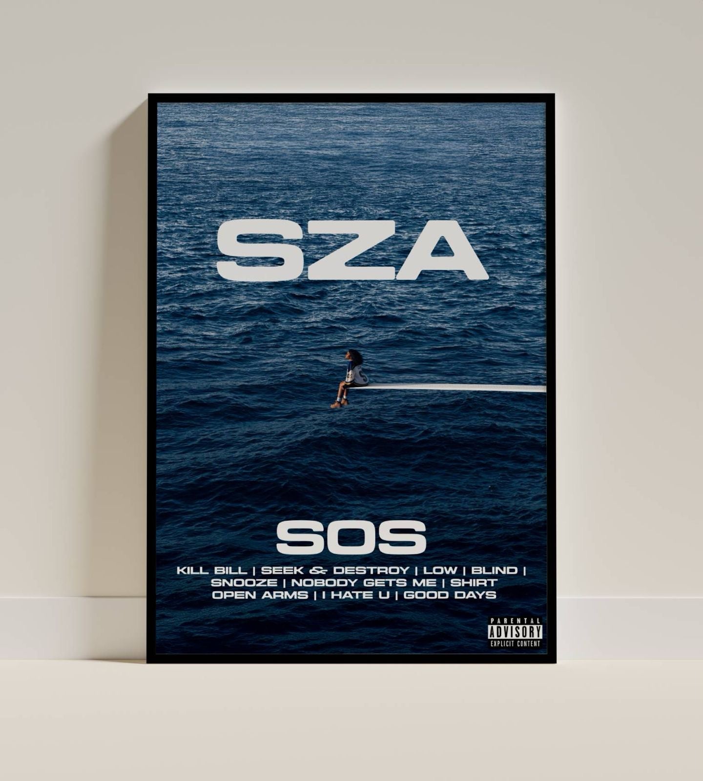 SZA – SOS Ocean Waves Poster
