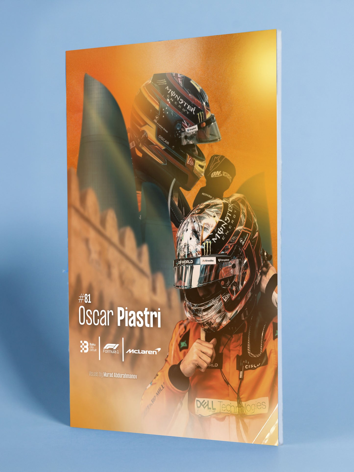 Oscar Piastri McLaren F1 Poster – Baku City Circuit Edition