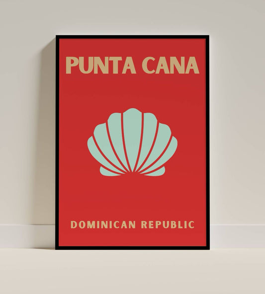 Punta Cana Dominican Republic Shell Poster