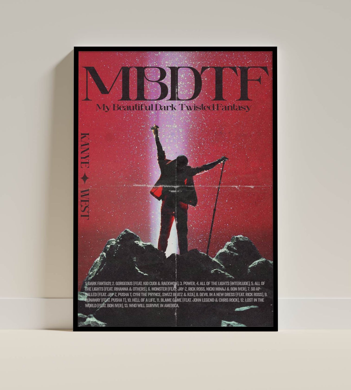 Kanye West – My Beautiful Dark Twisted Fantasy Poster