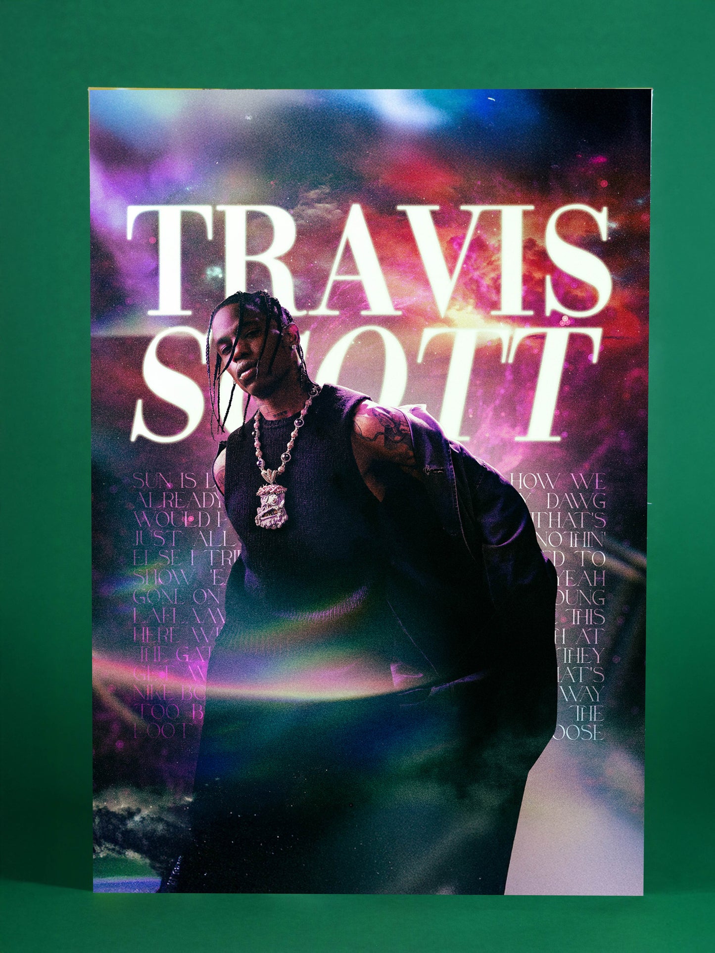 Travis Scott Cosmic Art Poster