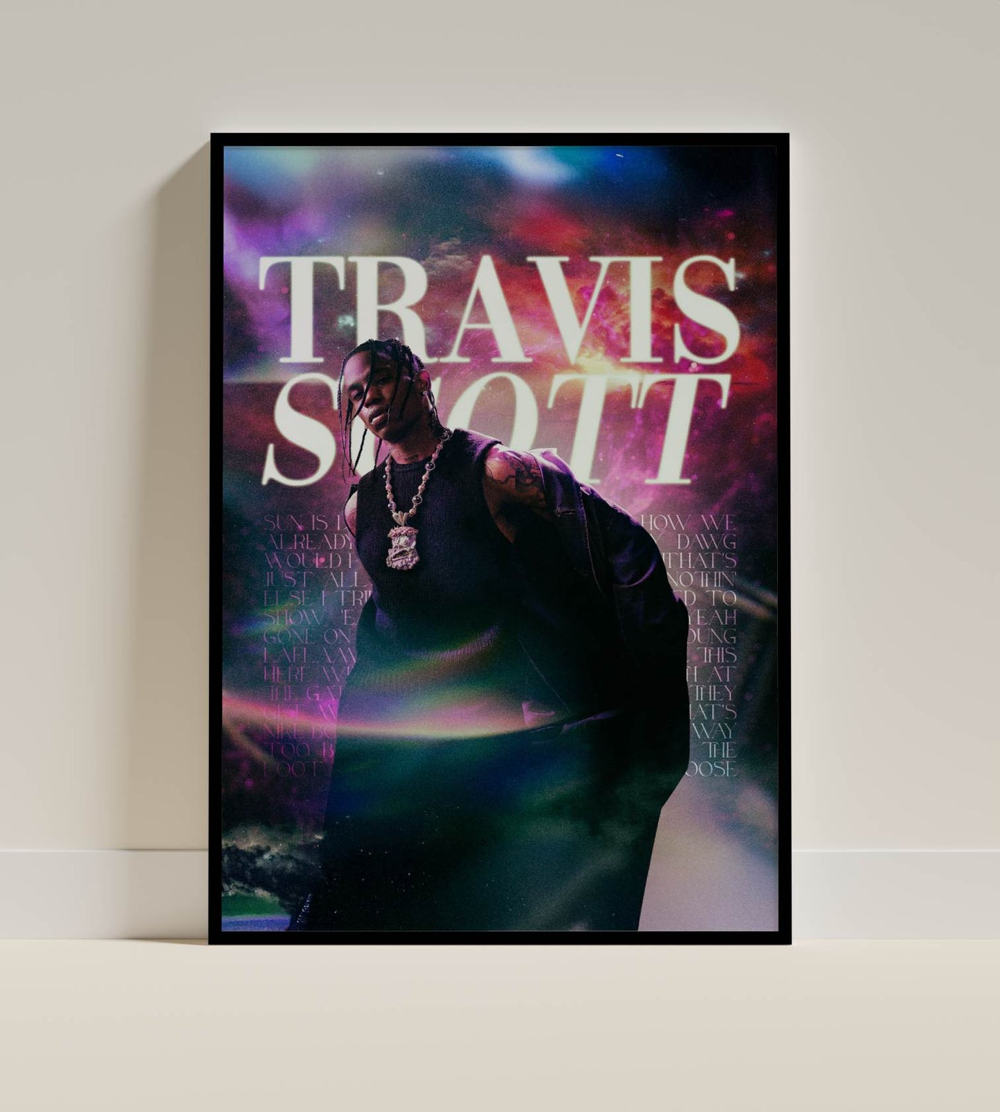 Travis Scott Cosmic Art Poster