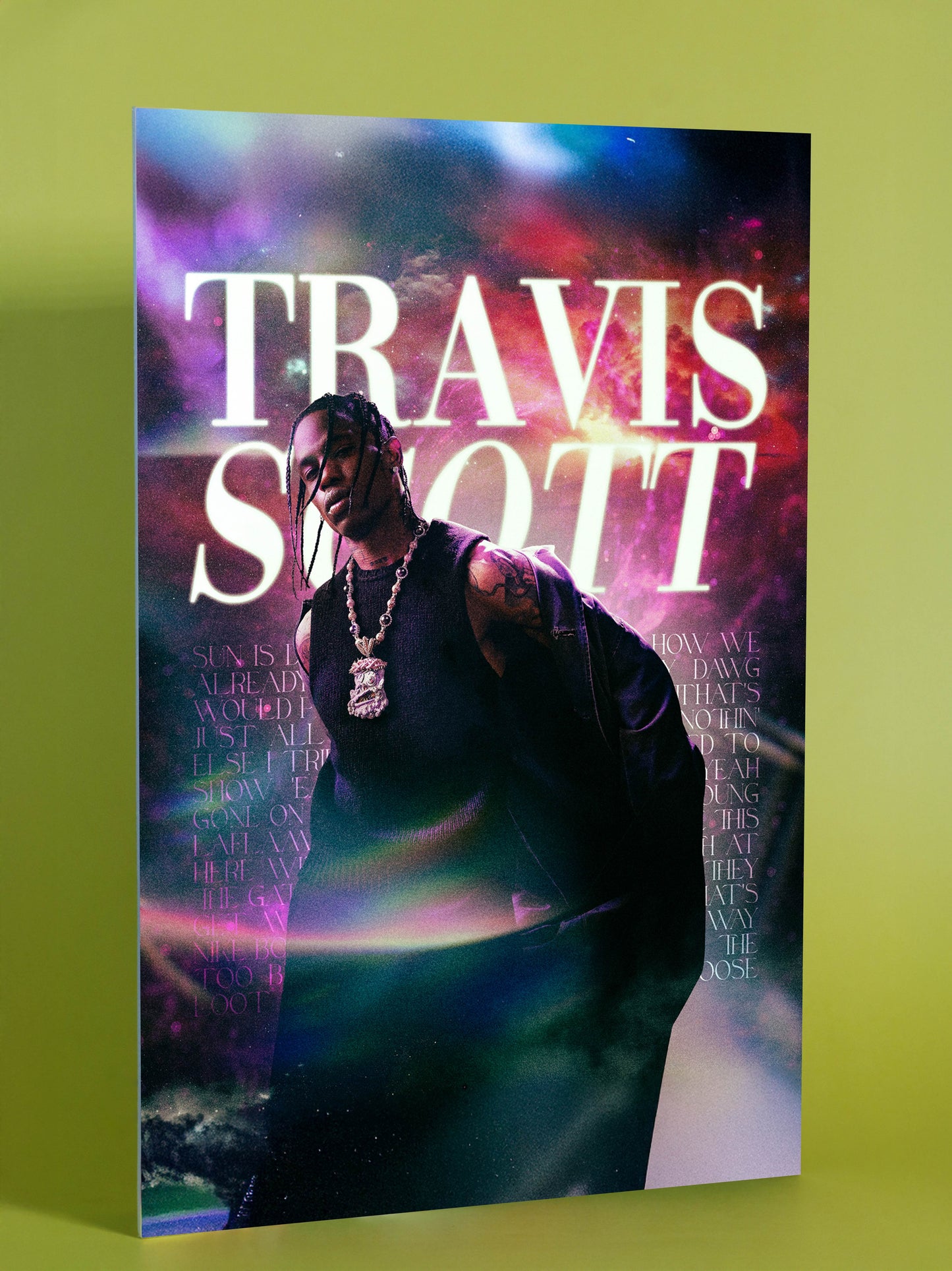 Travis Scott Cosmic Art Poster