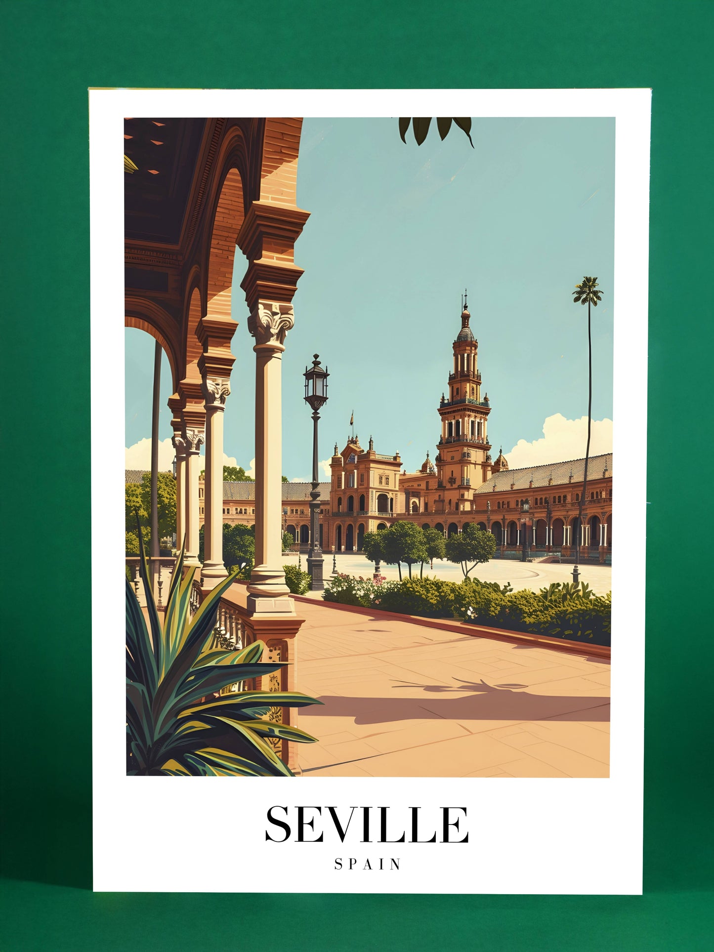 Seville Spain Wall Art – Elegant Plaza de España Poster