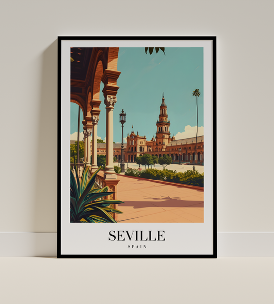 Seville Spain Wall Art – Elegant Plaza de España Poster