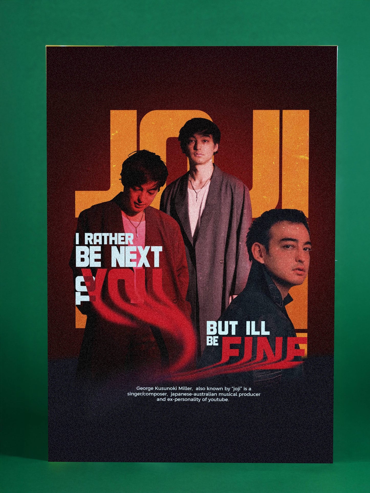 Joji-Inspired Lyric Poster
