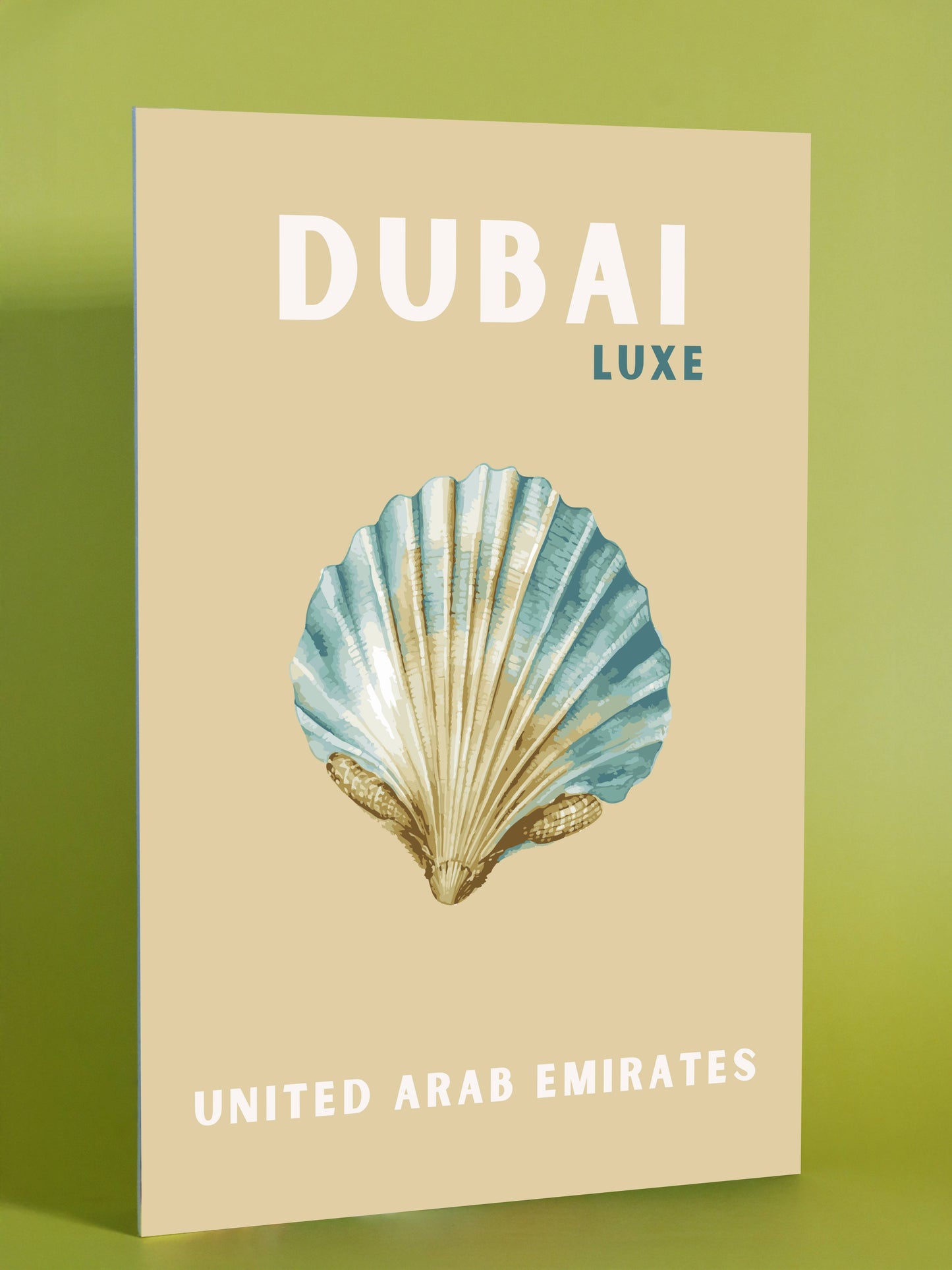 Dubai Luxe United Arab Emirates Shell Art Print