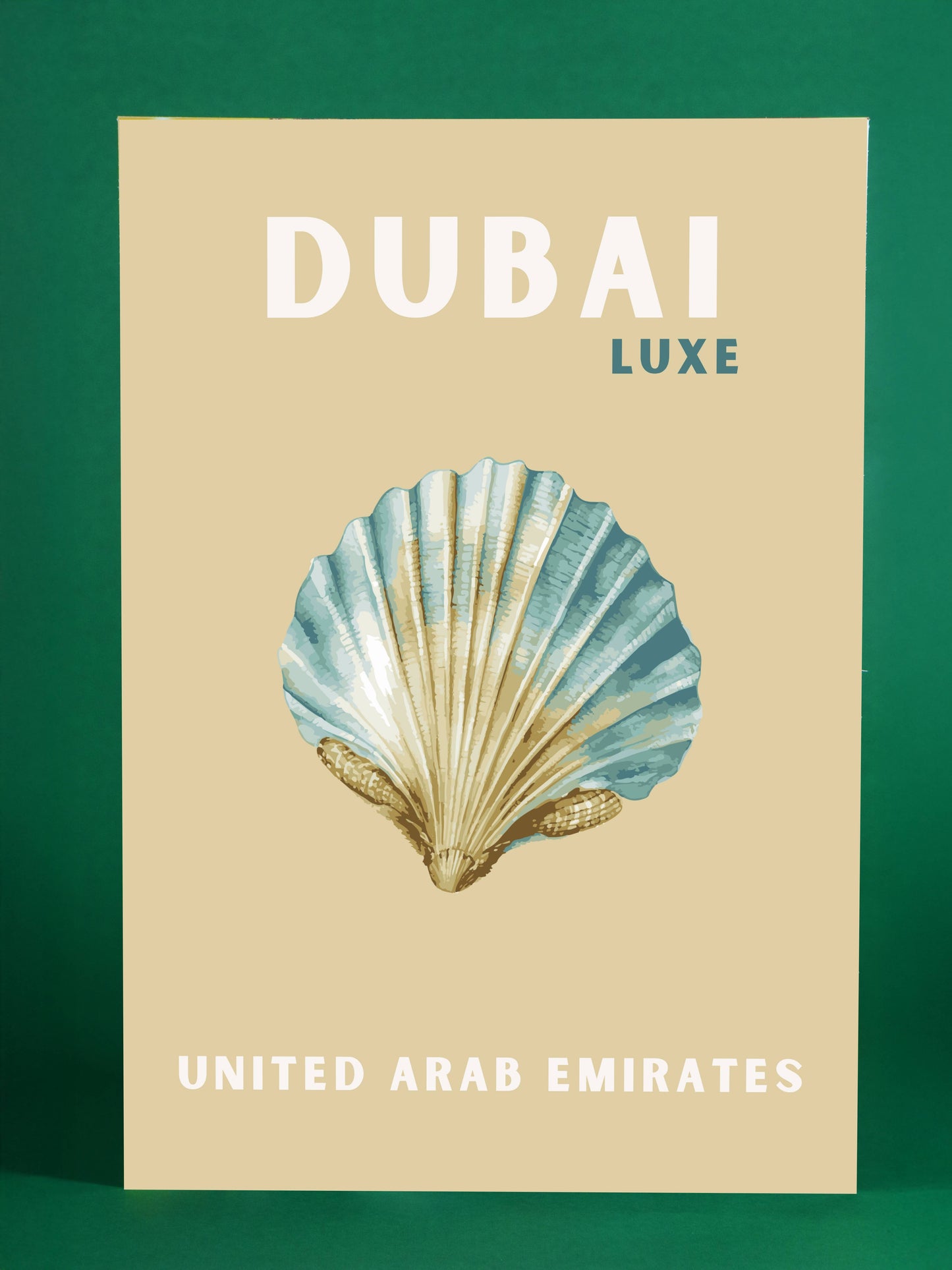 Dubai Luxe United Arab Emirates Shell Art Print