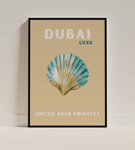 Dubai Luxe United Arab Emirates Shell Art Print