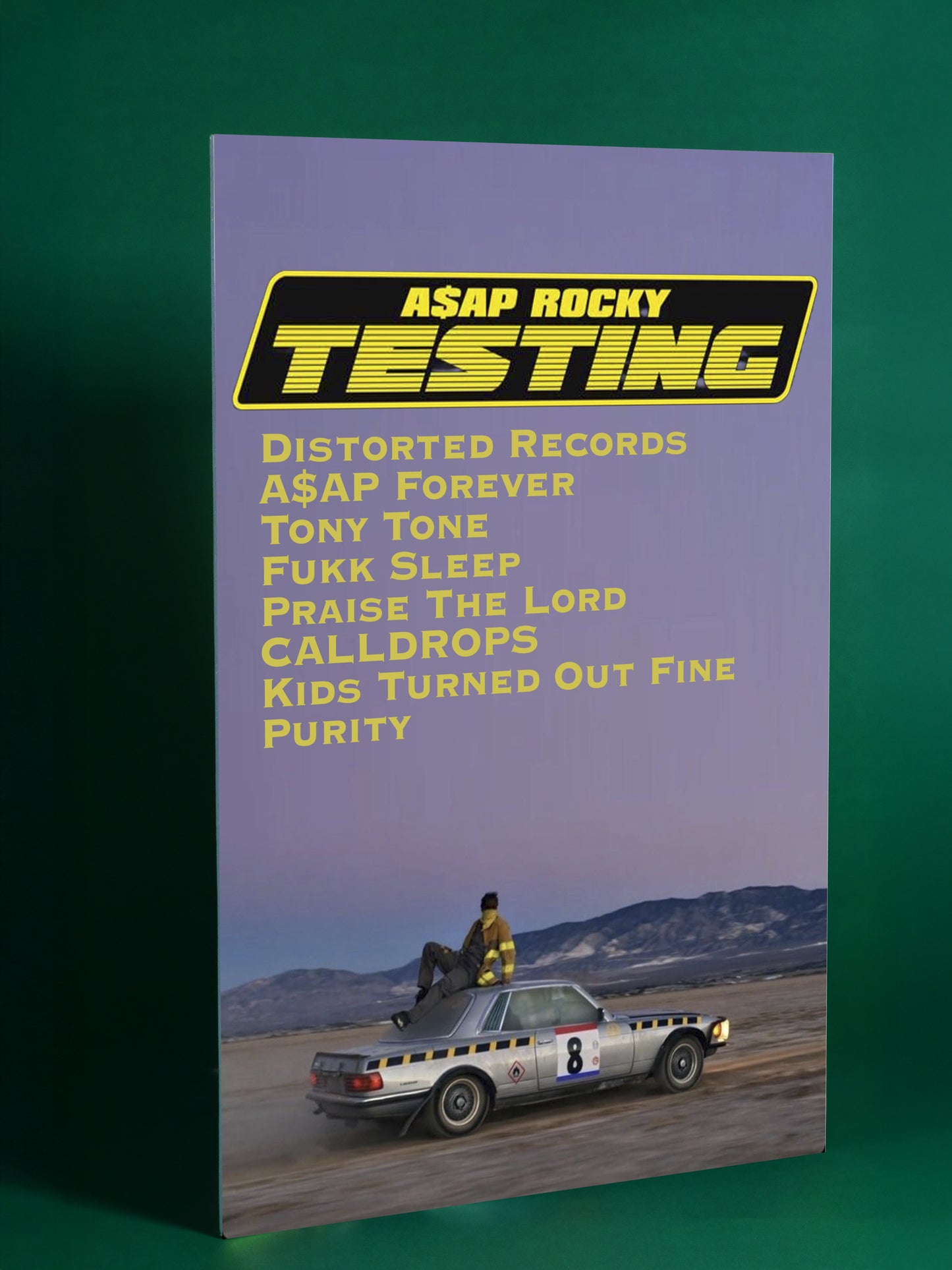 A$AP Rocky – Testing Vintage Tracklist Poster