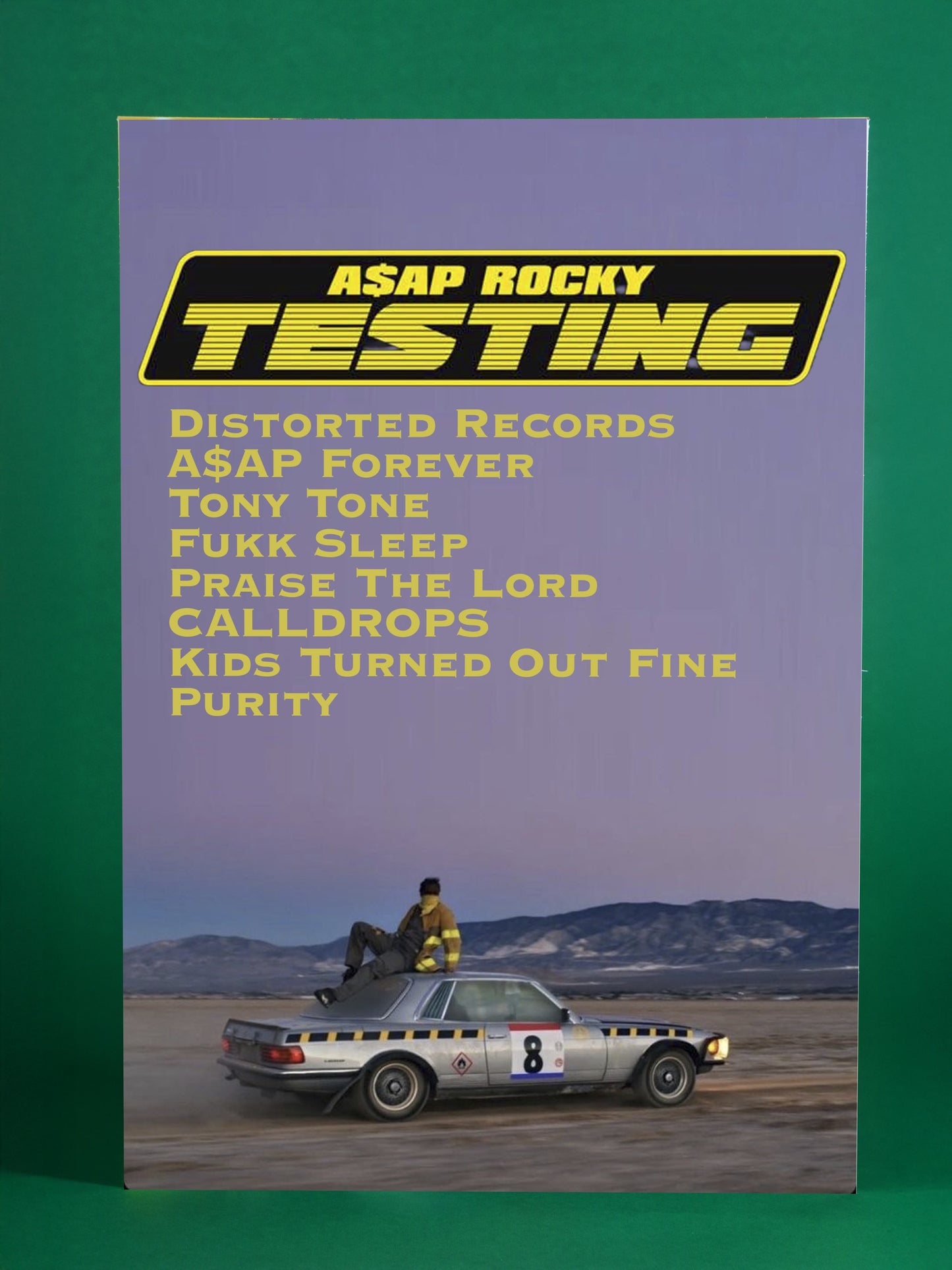 A$AP Rocky – Testing Vintage Tracklist Poster