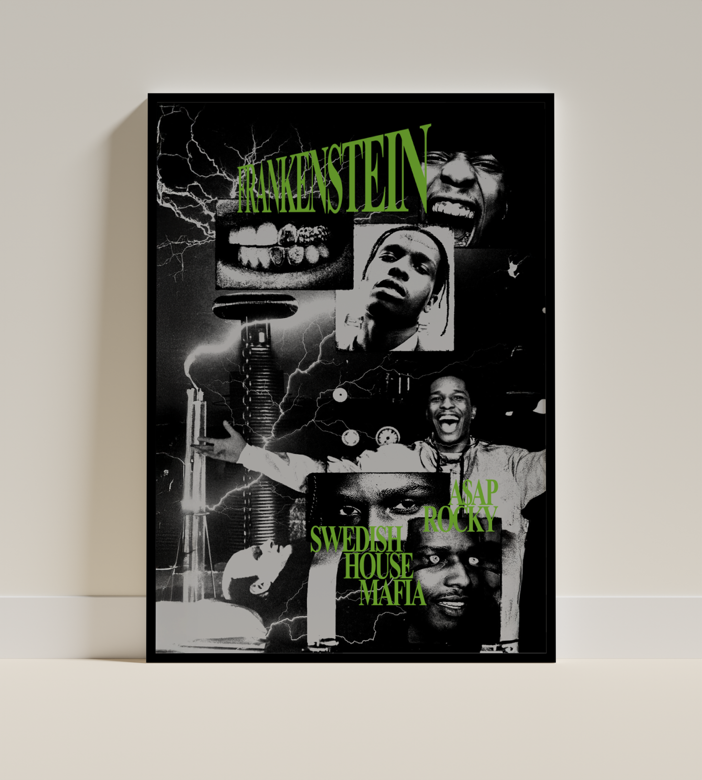 A$AP Rocky x Swedish House Mafia – Frankenstein Poster