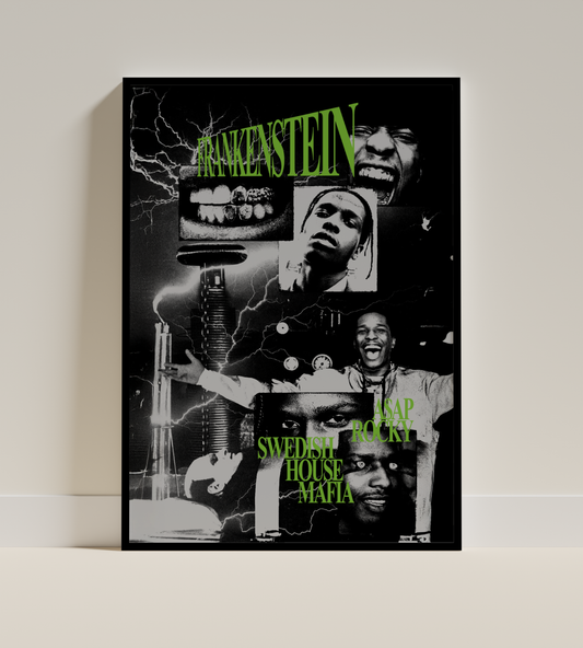 A$AP Rocky x Swedish House Mafia – Frankenstein Poster