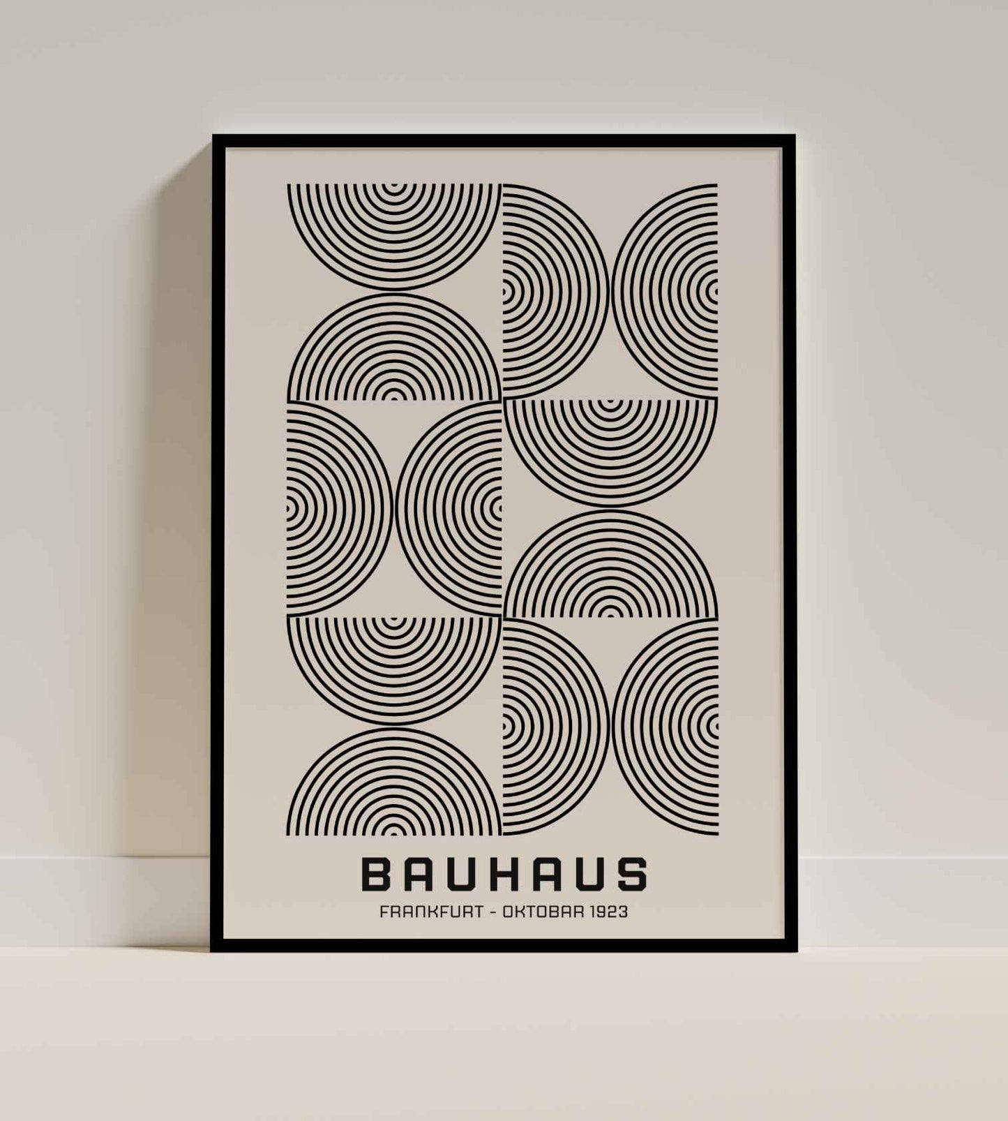 Bauhaus Geometric Circles Poster – Frankfurt 1923