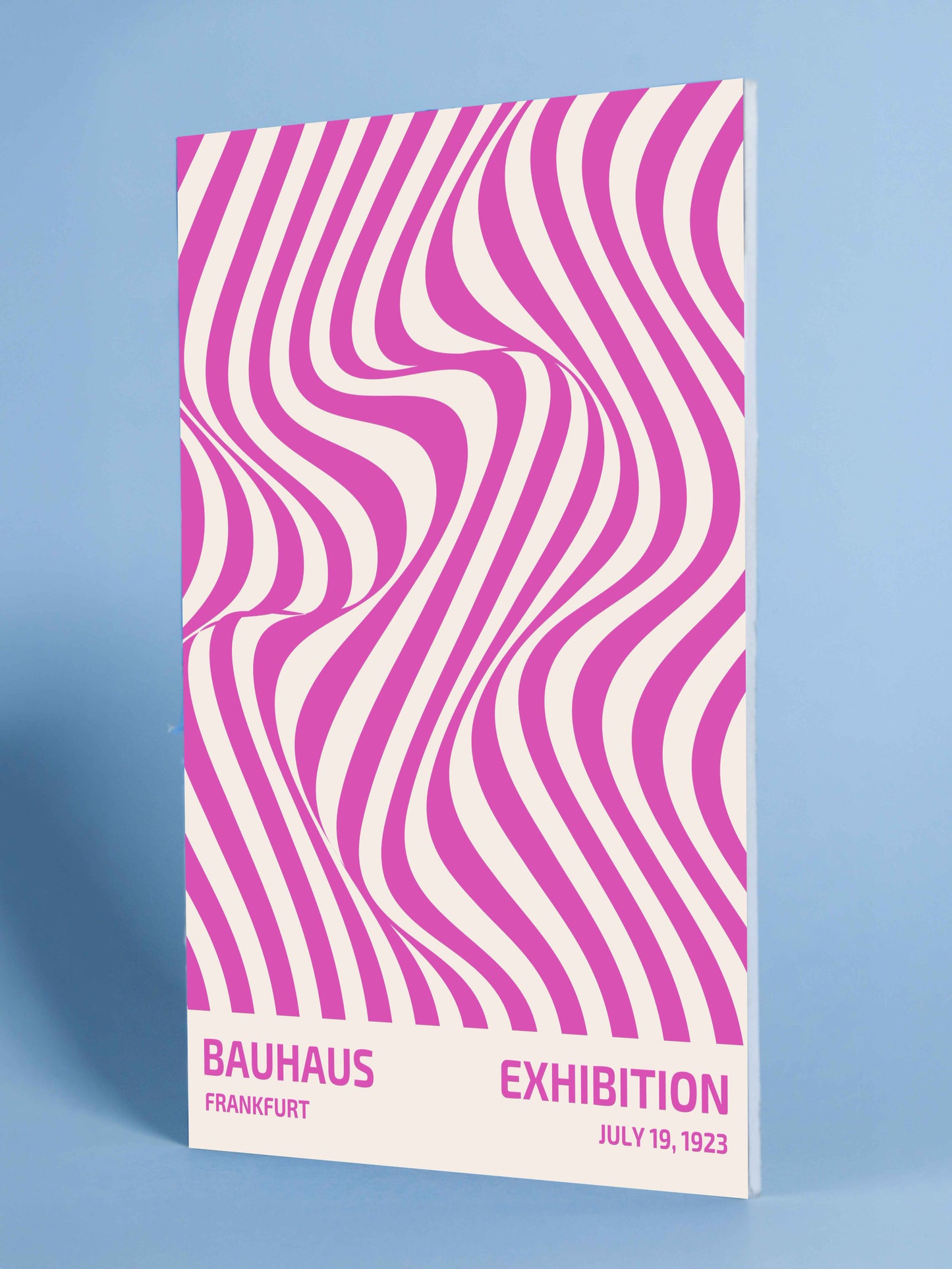 Bauhaus Wavy Lines Exhibition Poster (1923)