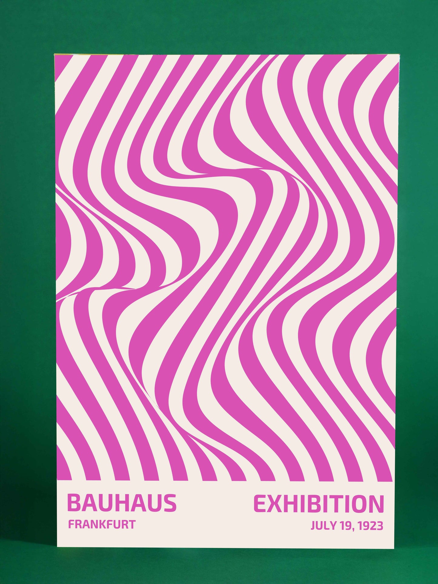 Bauhaus Wavy Lines Exhibition Poster (1923)