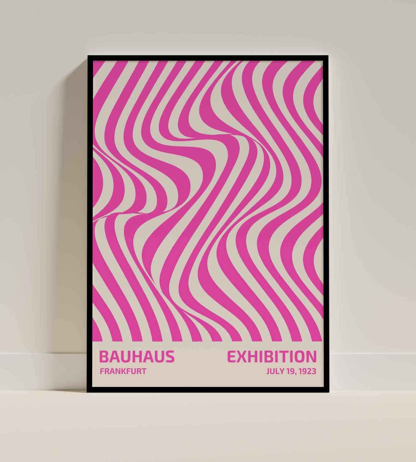 Bauhaus Wavy Lines Exhibition Poster (1923)
