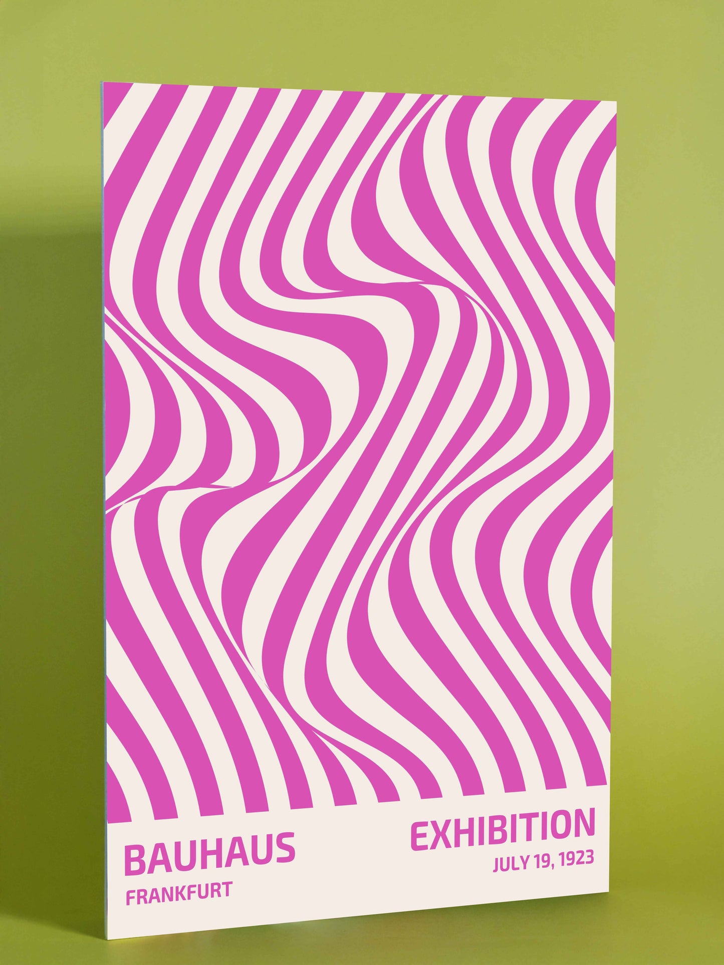 Bauhaus Wavy Lines Exhibition Poster (1923)