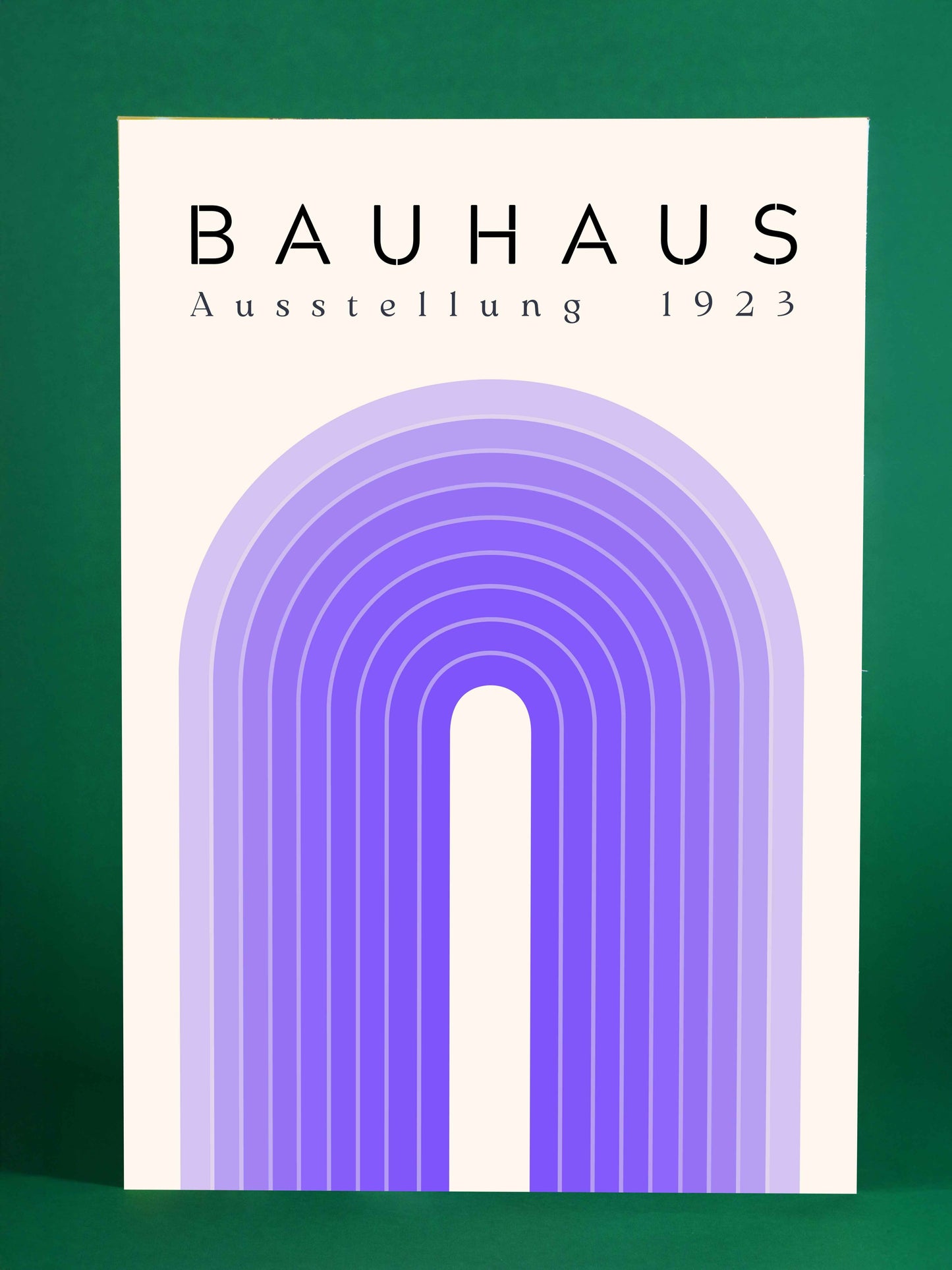 Bauhaus Poster – Violet Exhibition Arch (1923)