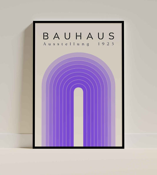 Bauhaus Poster – Violet Exhibition Arch (1923)