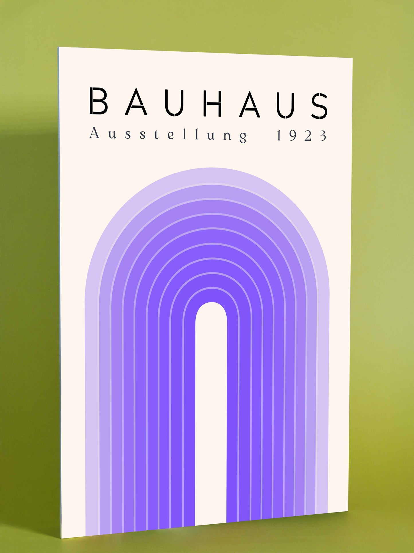 Bauhaus Poster – Violet Exhibition Arch (1923)