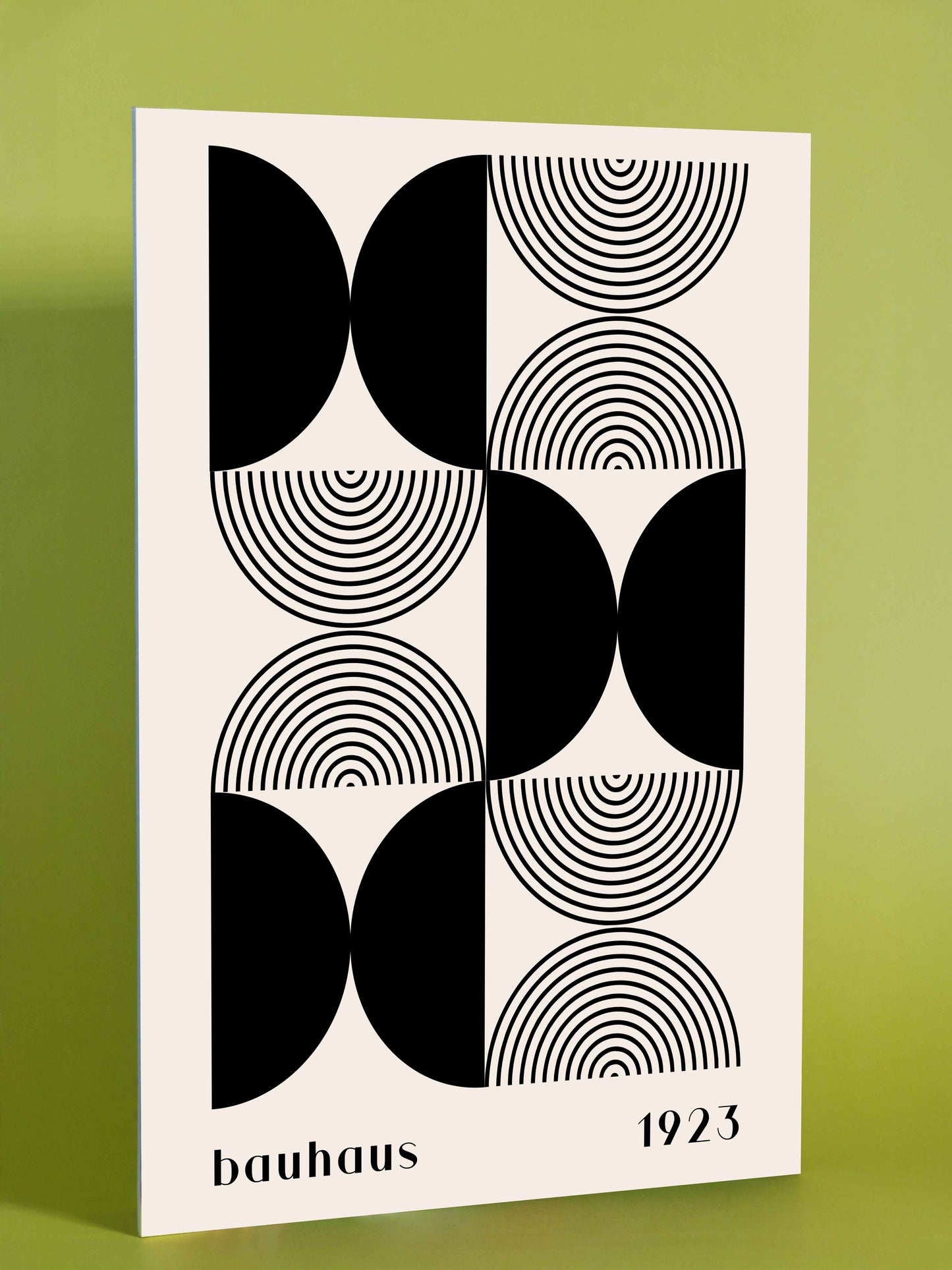 Bauhaus Geometric Circles Poster (1923)