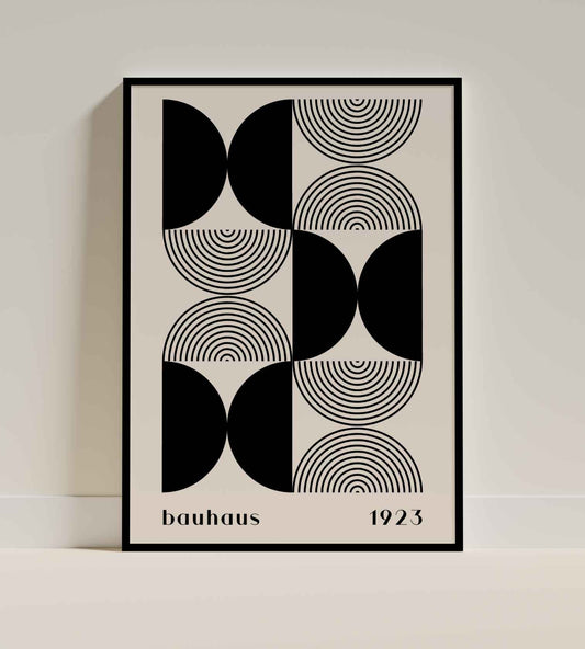 Bauhaus Geometric Circles Poster (1923)