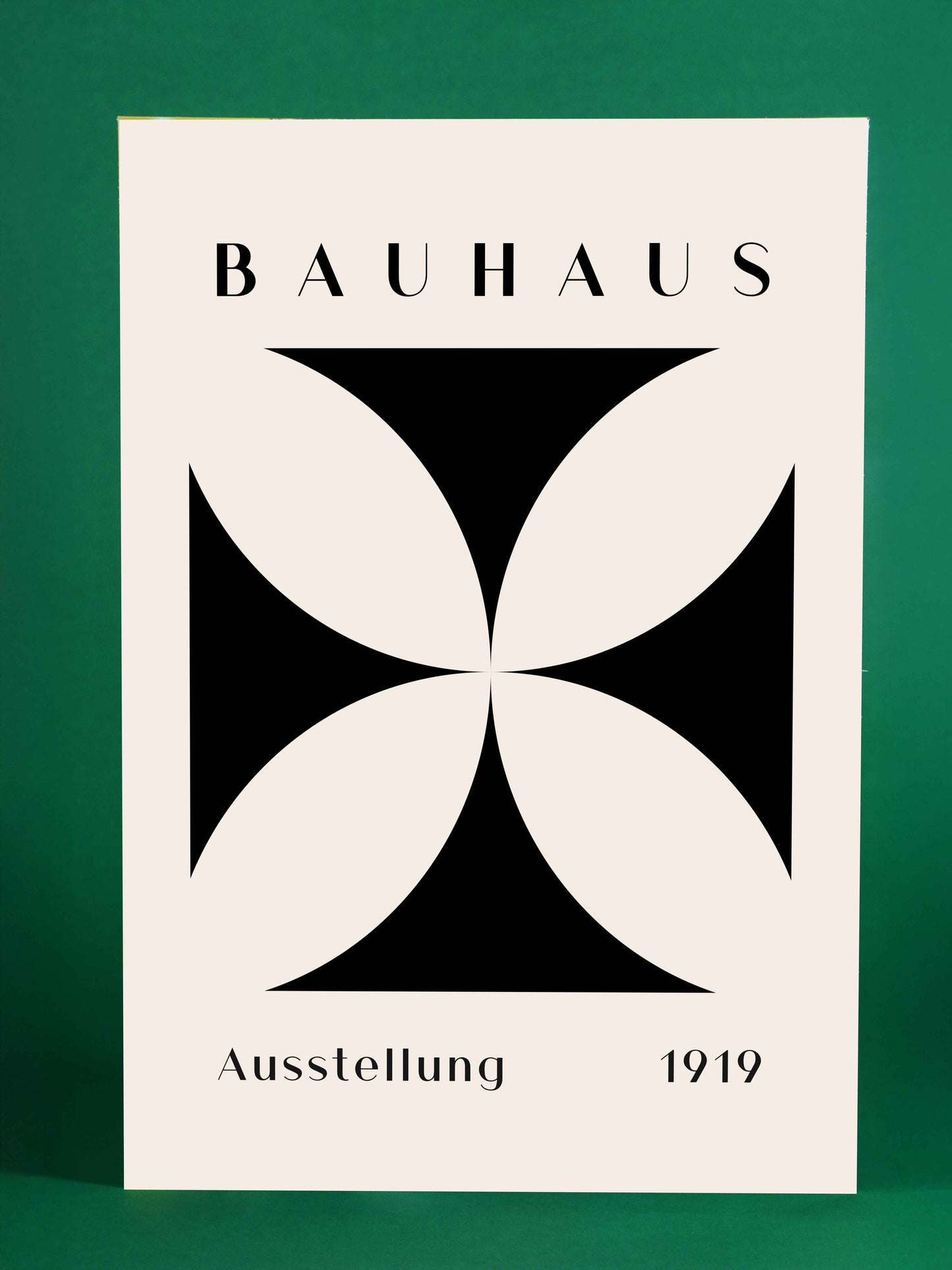 Bauhaus Abstract Black Exhibition Poster – 1919