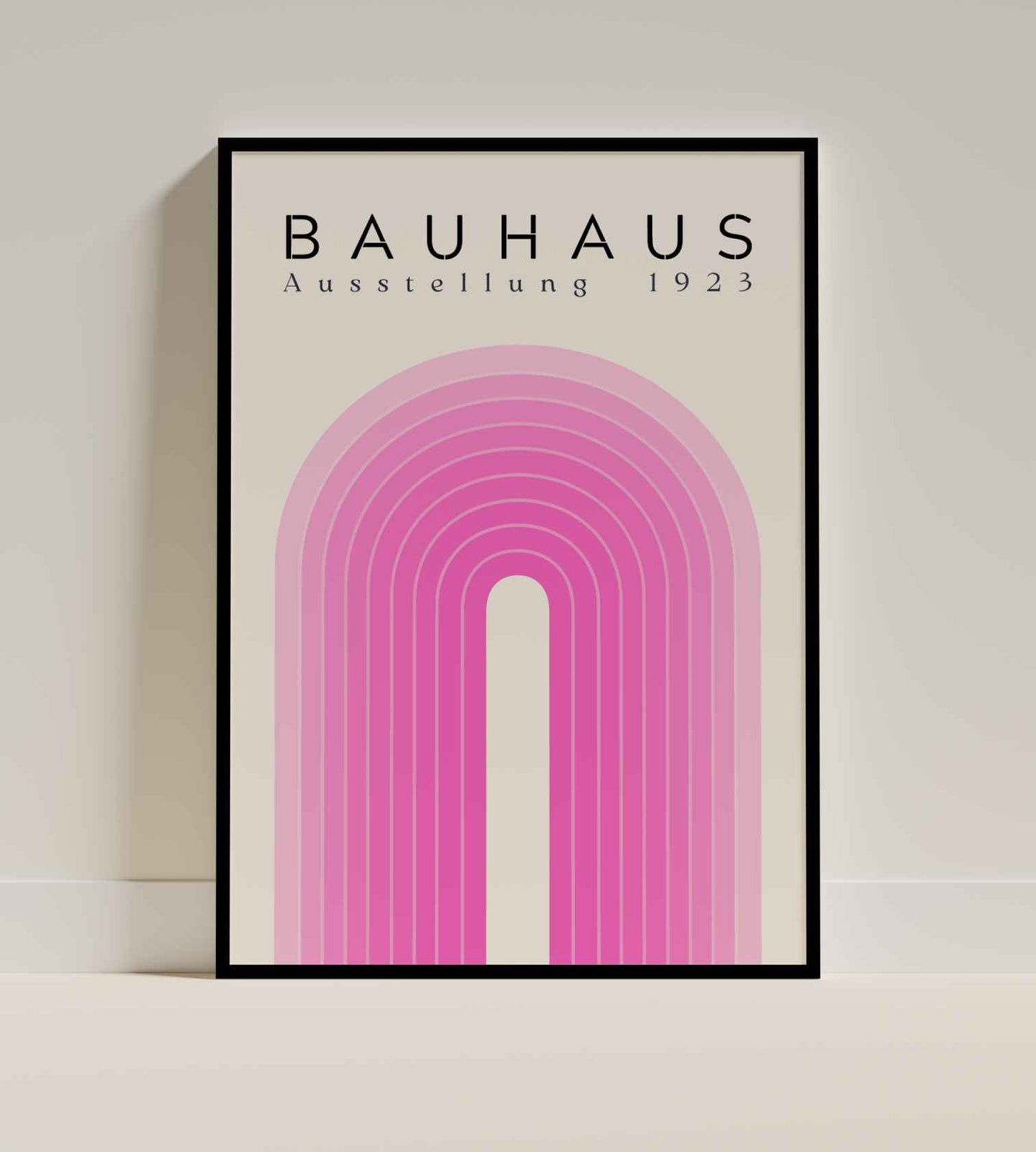 Bauhaus Poster – Pink Exhibition Arch (1923)