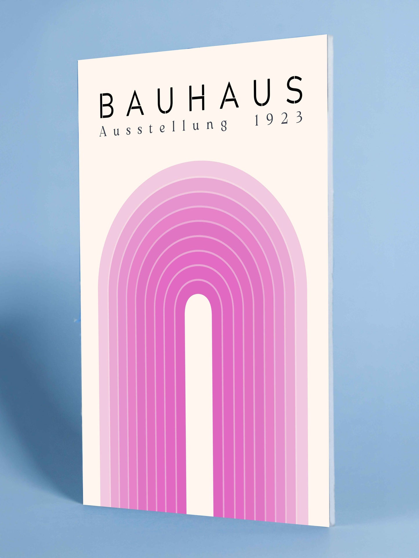 Bauhaus Poster – Pink Exhibition Arch (1923)