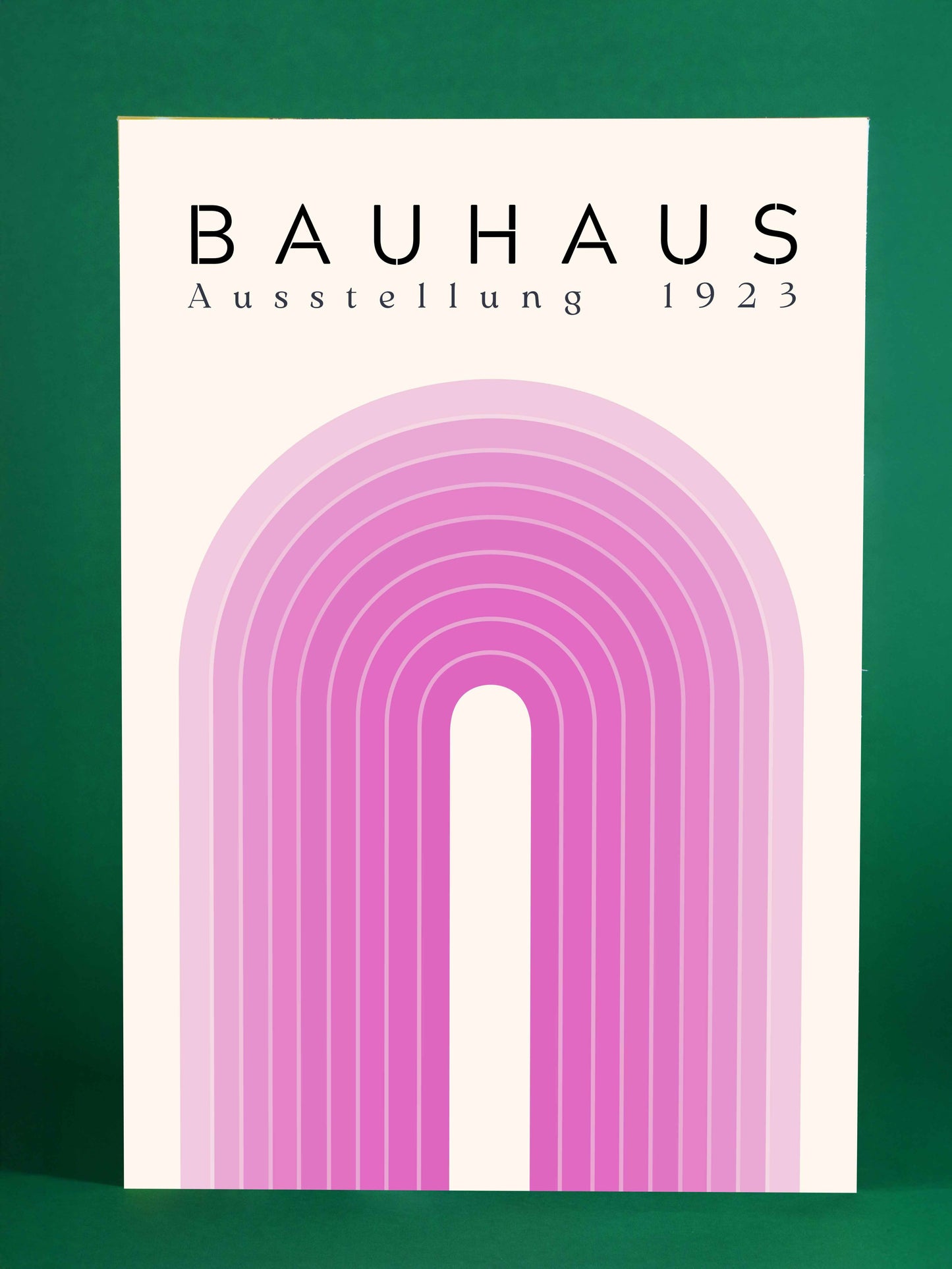 Bauhaus Poster – Pink Exhibition Arch (1923)