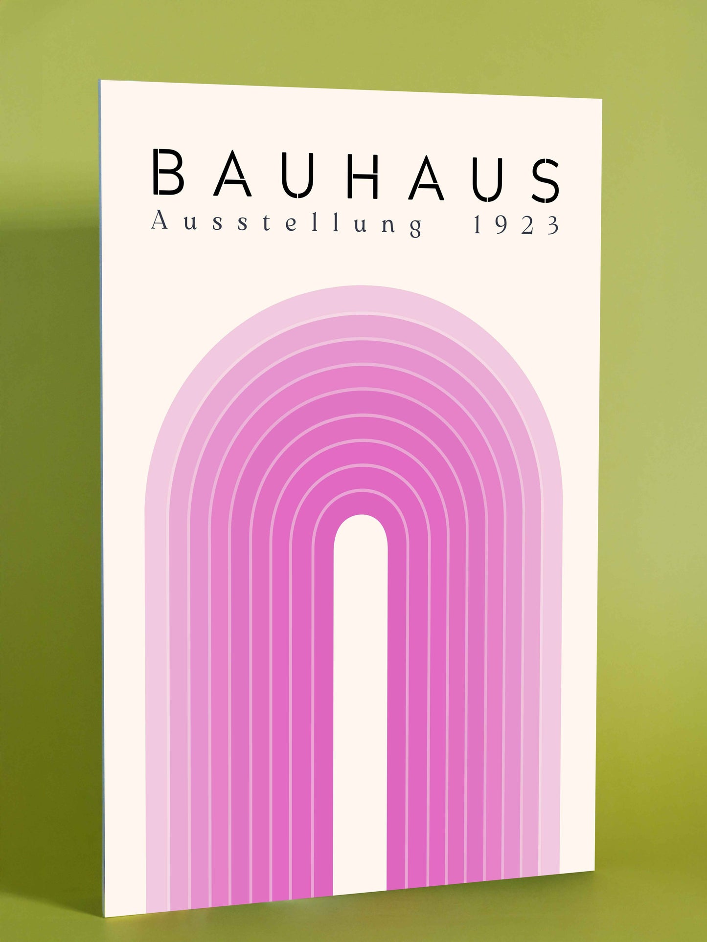 Bauhaus Poster – Pink Exhibition Arch (1923)