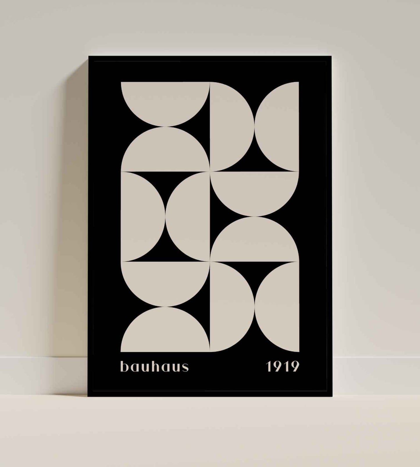 Bauhaus Geometric Artwork (1919) – Abstract Composition