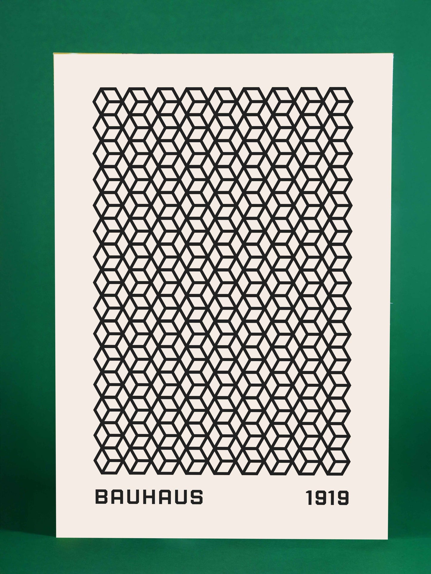 Bauhaus Geometric Cubes Poster 1919