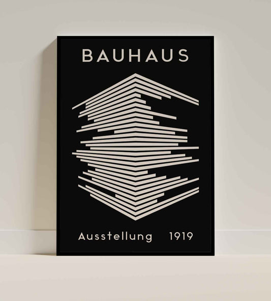 Bauhaus Ausstellung 1919 Geometric Lines Art