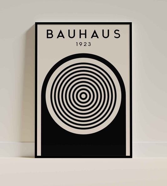 Bauhaus Concentric Circles Poster 1923